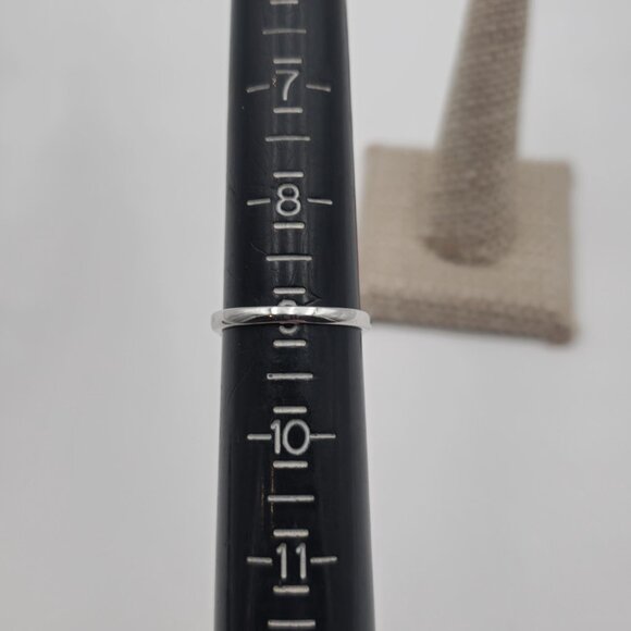 Size 6.25 Sterling Silver Bright Cubic Zirconia Gems Ring A3076 - Picture 7 of 9